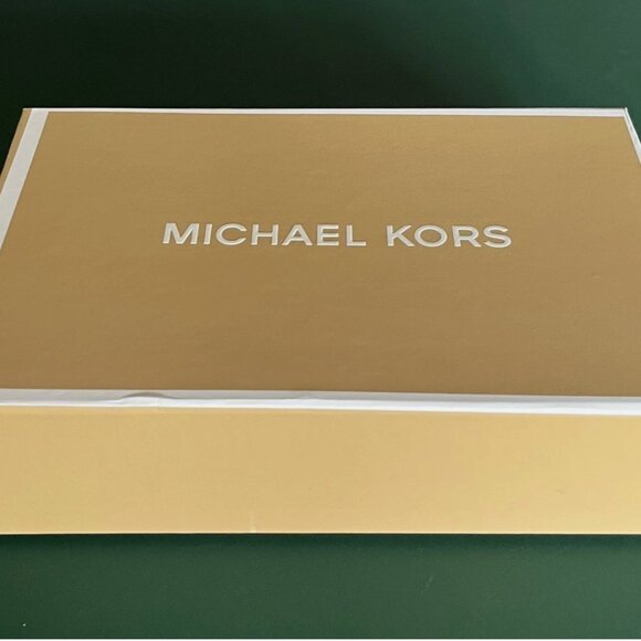 New Michael Kors Cooper Logo Zip-Around Wallet Admiral / Pale Blue with Gift Box - Picture 4 of 5